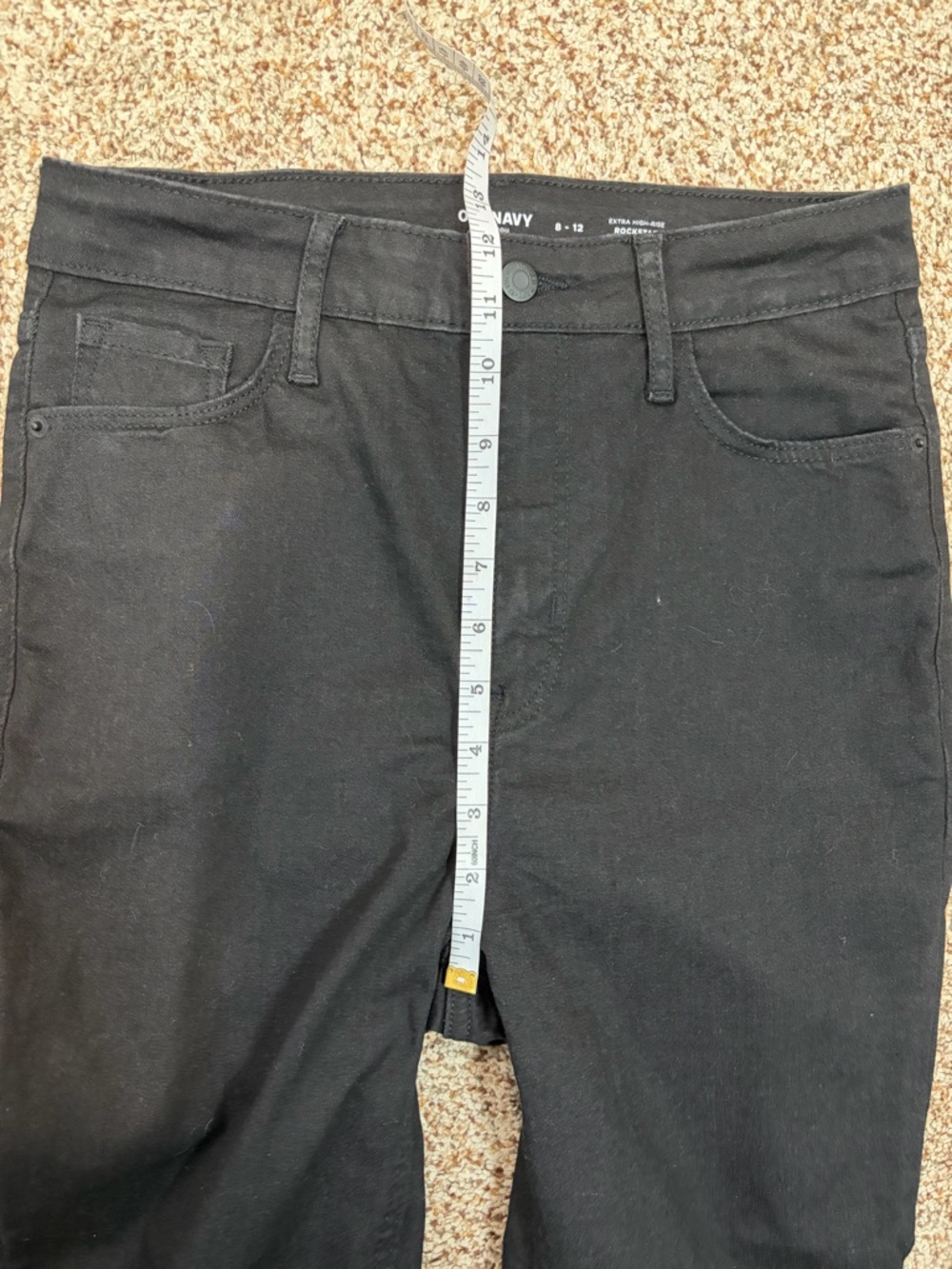 Old Navy Women's Black Skinny Jeans - High Rise NWOT - Picture 7 of 10